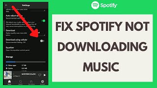 How to FIX Spotify Not Downloading Music 2024 [upl. by Traci206]