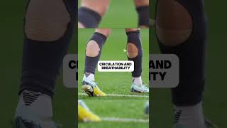 Why do footballers cut holes in their socks during matchesfootballsocksinjurysoccerplayer [upl. by Keelia]