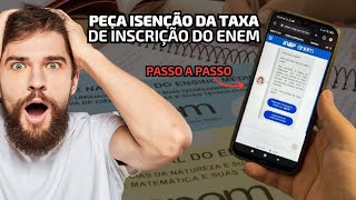 Como pedir isenção da taxa de inscrição do Enem Confira passo a passo [upl. by Chace884]