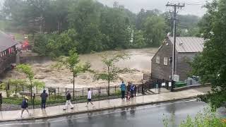 Flooding at Quechee Falls  AsiaDot [upl. by Barret486]