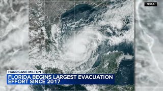 Hurricane Milton Florida begins largest evacuation effort since 2017 [upl. by Isleana]