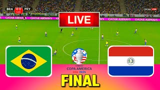 BRAZIL vs PARAGUAY  Final Copa America 2024  Full Match All Goals  Live Football Match [upl. by Nivrae]