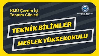 KMÜ Teknik Bilimler Meslek Yüksek Okulu Tanıtım Yayını [upl. by Nnairak]