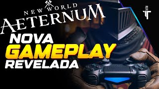 New World Aeternum  NOVA Gameplay Pré Beta do CONSOLE Revelada [upl. by Anaynek]