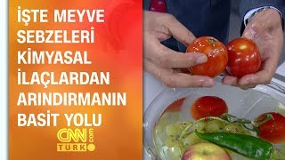 Meyve sebze nasıl temizlenir Kimyasal ilaçlar nasıl arındırılır Uzmanı anlattı [upl. by Sorenson530]