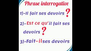 Grammaire  Comment transformer une phrase déclarative en phase interrogative  6 AEP [upl. by Koy57]