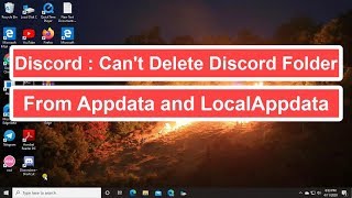 Discord  Cant Delete Discord Folder From Appdata and LocalAppData [upl. by Trautman]