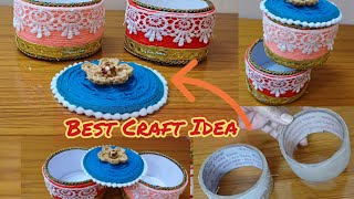 How to Reuse waste cello tape roll  DIY Best craft idea  Tape roll Organiser diy craft [upl. by Genet]