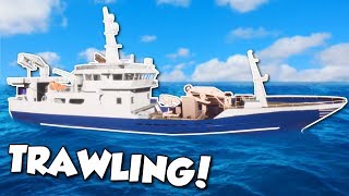 HUGE TRAWLING SHIP  Fishing Barents Sea Gameplay  Fishing Simulator Game [upl. by Einhorn]