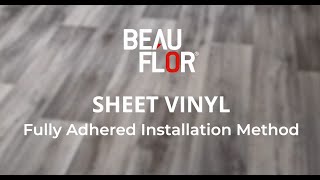 How to glue sheet vinyl flooring [upl. by Melba]