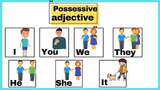 Possessive Adjectives  English Grammar amp Composition Grade 3 he sheitkids learning videos [upl. by Ennairb60]