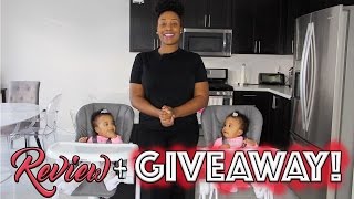 CLOSED JOOVY NOOK amp FOODOO HIGH CHAIR REVIEW  GIVEAWAY [upl. by Leahcimnoj]