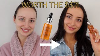 TANLUXE THE FACE ILLUMINATING SELF TAN DROPS REVIEW  DEMO  SELF TANNER REVIEW [upl. by Sydalg]