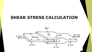 Double shear stress calculation by Martin Ashaba [upl. by Ecinwahs]