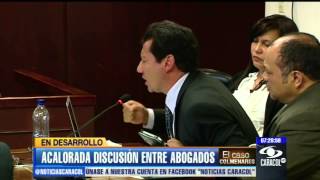 Acalorada discusión entre abogados de Colmenares y Laura Moreno  20 de febrero de 2013 [upl. by Feldman509]