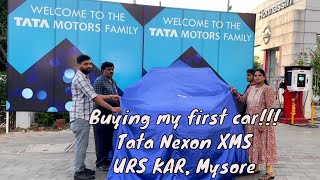 Buying my first car  Tata Nexon XMS Delivery  URS KAR Mysore [upl. by Coke967]