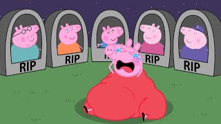 No Way Fat Peppa Misses Everyone So Much  Peppa Pig Funny Animation [upl. by Luhem]