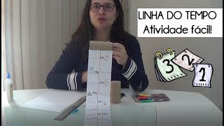 LINHA DO TEMPO FÁCIL para fazer com os ALUNOS [upl. by Adnole965]