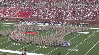 Fightin Texas Aggie Band Halftime Show  SMU game at Ford Stadium on Sept 20 2014 [upl. by Eahsram]