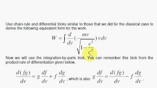 EMTE6 Work and E  mc2 Derivation of E  mc2 [upl. by Tteltrab]