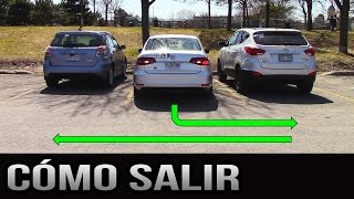 Cómo salir de un lugar de estacionamiento  90 grados y paralelo [upl. by Gewirtz]