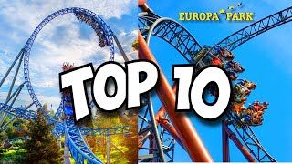 Top 10 BEST Roller Coasters at Europa Park 2024 [upl. by Llecrad]