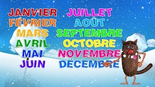 Foufou  Les mois de lannée pour les enfants Learn The months of the year for kids 4k [upl. by Leribag]