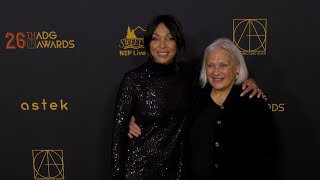 Tamara Taylor Donna Cline 26th Annual ADG Awards Red Carpet Fashion [upl. by Yelats]