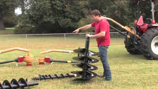 How To Use A Post Hole Digger by Everything Attachments [upl. by Ariahaj]