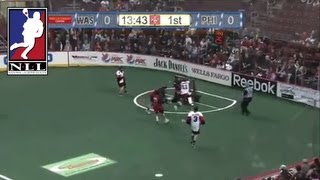 Washington Stealth captain Kyle Sorensen opens the scoring by faking the pass cradling and shooting [upl. by Pals]