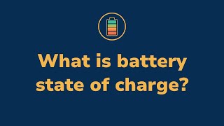 What is battery state of charge [upl. by Giavani798]