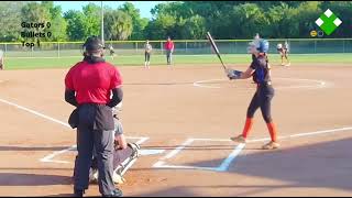 Lady Gators Jackson 13u at Clearwater Bullets Kermit Softball [upl. by Donielle]