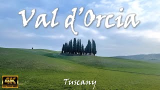 VAL D’ORCIA VAL DORCIA amp Bagno Vignoni Tuscany – Italy 🇮🇹 4K video [upl. by Eronel595]