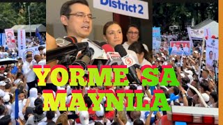 Mga Taga Suporta Ni YORME Dumagsa sa Pag File ng COC Pagka Mayor [upl. by Nitsirk716]