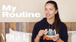 Adriana Limas Routine for a LongHaul Flight  On the Go  Vogue [upl. by Resee]