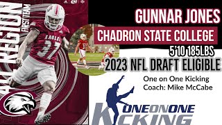 Gunnar Jones  Field GoalKickoffs  2023 NFL Draft Eligible  Chadron State College [upl. by Weslee99]