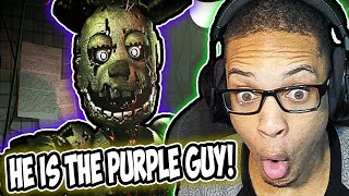 FNAFSFM Im The Purple Guy  DAGames SAmiLose SAL REACTION [upl. by Noreg299]