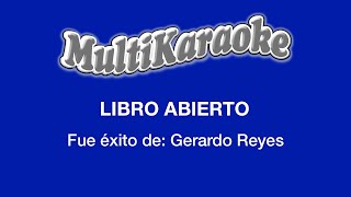 Libro Abierto  Multikaraoke  Fue Éxito de Gerardo Reyes [upl. by Naujaj]