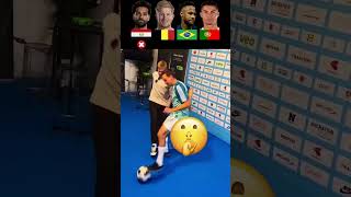 Ronaldo VS Neymar VS Salah VS De Bruyne  Againsts Freestyler😬 [upl. by Nybor]