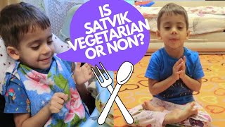 IS SATVIK VEGETARIAN OR NOT  🧀🍎🍞 [upl. by Ahsat46]