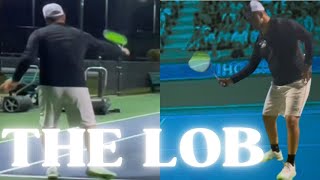 How to hit a lob in tennis technique and form [upl. by Eirased418]