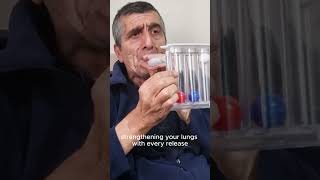 Spirometry for improving lungs strength spirometerlungsexercise physiotheraphyytshortsytviral [upl. by Nnahs]