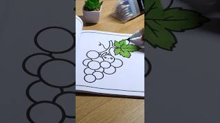 Colouring ASMR to relax  Food colouring  satisfying coloringbookpages asmr foodcoloring [upl. by Anahsohs]