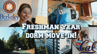 COLLEGE DORM MOVE IN VLOG  UC Berkeley  Freshman Year [upl. by Ysdnil]