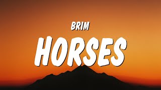 BRIM  horses Lyrics [upl. by Rice440]