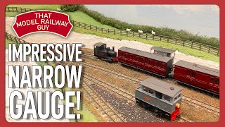 Impressive Narrow Gauge Shunting  Selborne 009 Model Railway [upl. by Xirdnek]