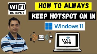 How to Always Keep Hotspot on in Windows 11  How to on Hotspot in windows permanently [upl. by Anallise]