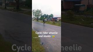 Cycle rider wheelie and stunts 😰 ll rider cycle mtb [upl. by Tenom470]