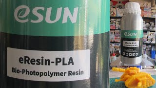 Esun eResin PLA Bio Photopolymer resin review 3D printing [upl. by Inej973]