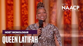 Queen Latifah Celebrates Black Excellence From Usher Taraji Coco Gauf  NAACP Image Awards 24 [upl. by Anileve]